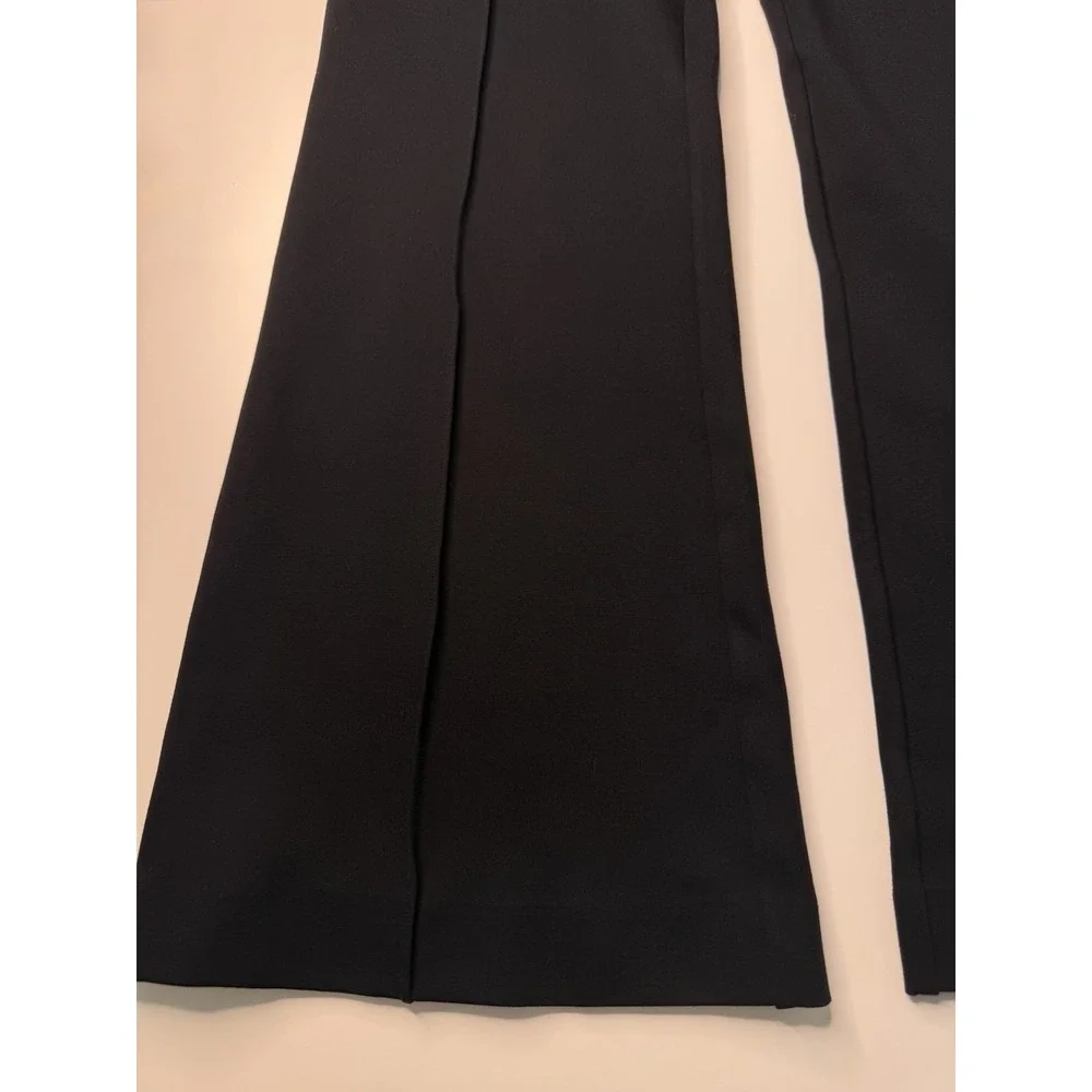 SPANX PerfectFit Ponte Flare Pants L Petite Black High Rise Pull On Trousers NWT